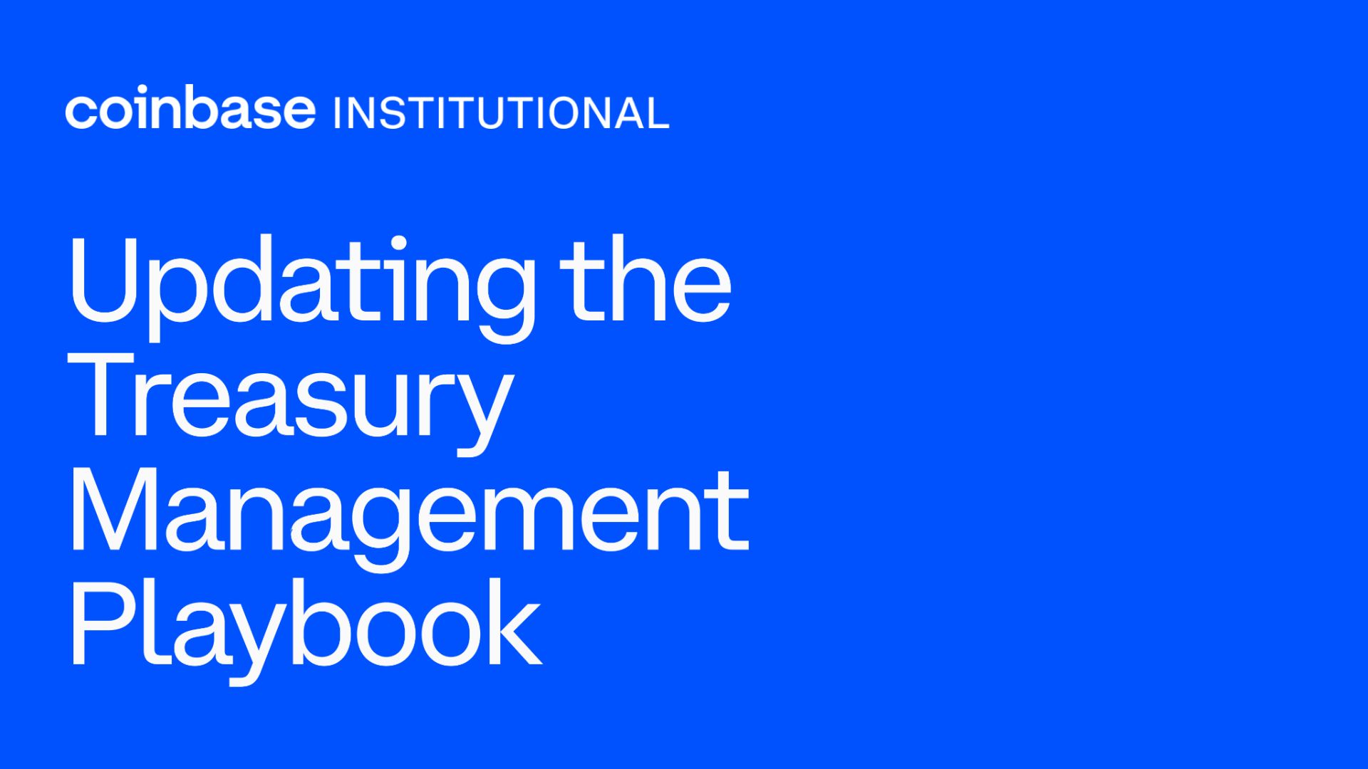 The Based Treasury Playbook